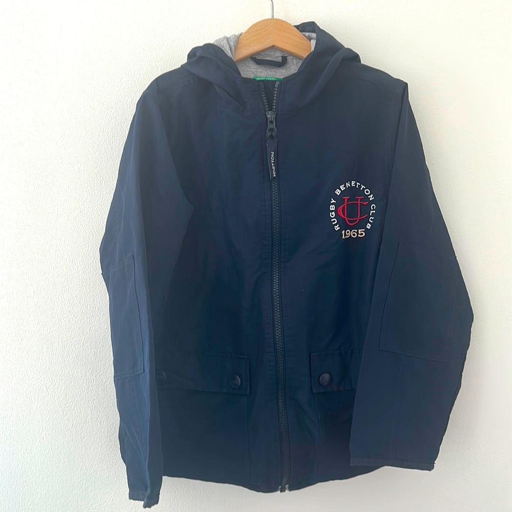United Colors of Benetton kids 7/8 windbreaker lined
